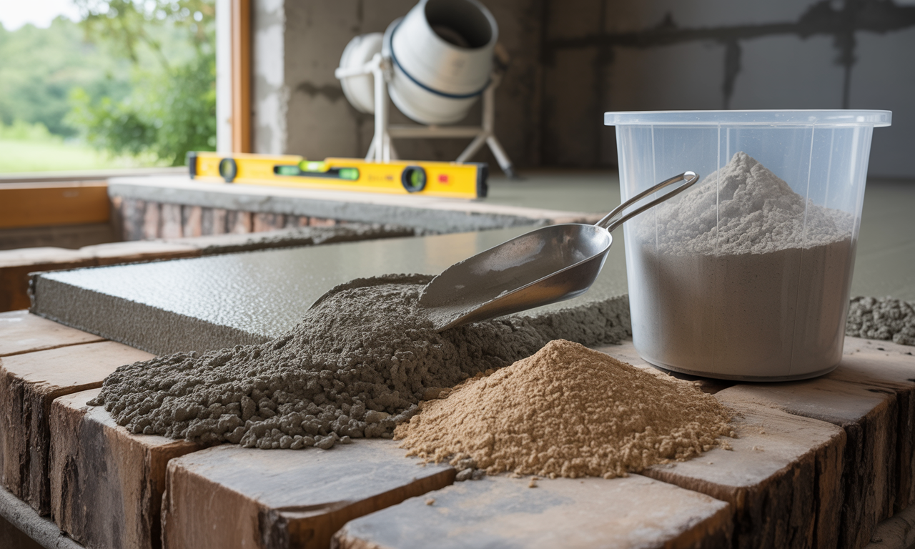 apprenez à calculer précisément les quantités de ciment et de sable nécessaires pour une chape de 5 cm d'épaisseur afin de garantir une construction solide et durable.