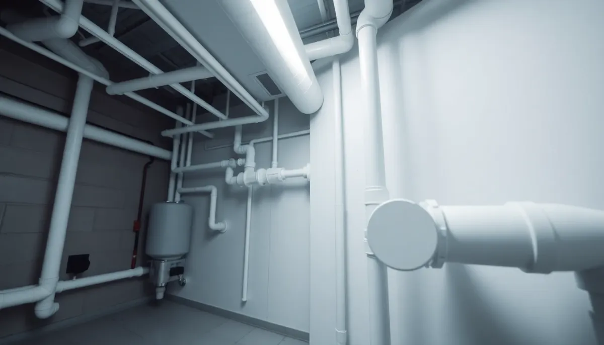 Installation complète des circuits hydrauliques d'une PAC air/eau avec radiateurs