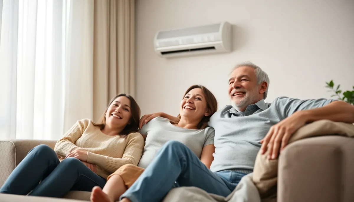 Utilisateurs satisfaits profitant du confort du climatiseur Bosch