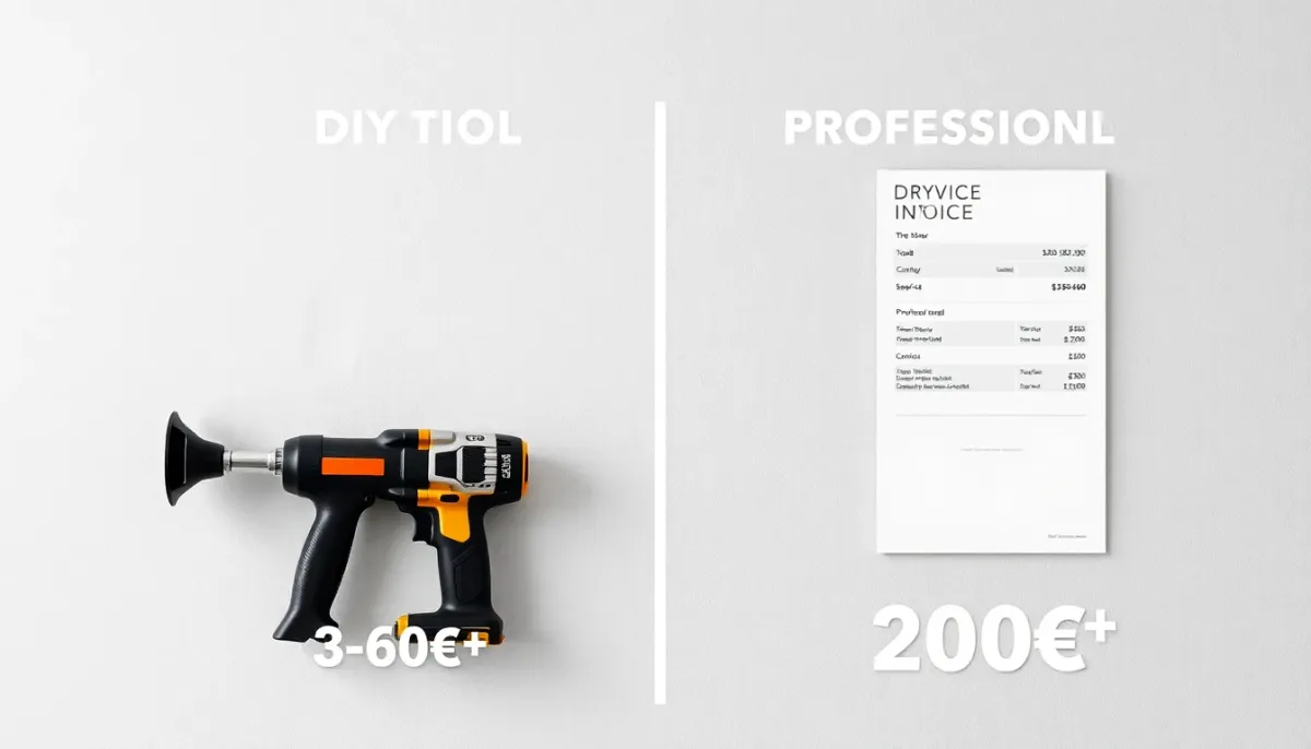 Comparaison de coûts : DIY versus intervention professionnelle