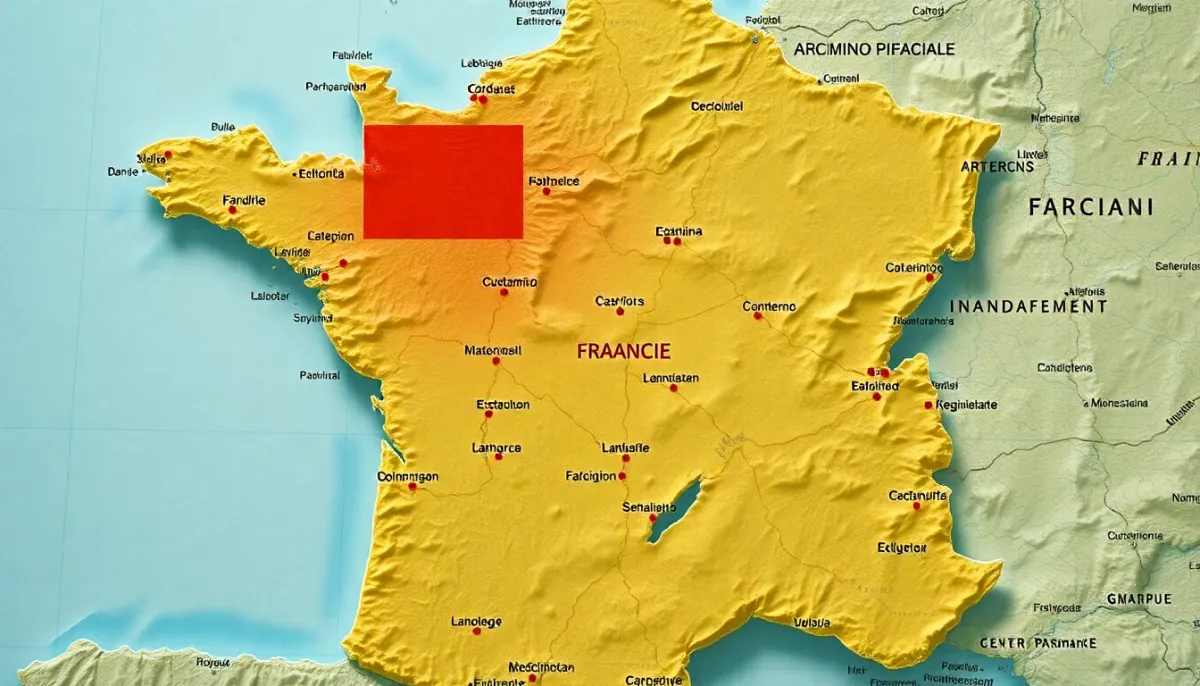 Vue cartographique des régions françaises concernées par les restrictions des foyers ouverts