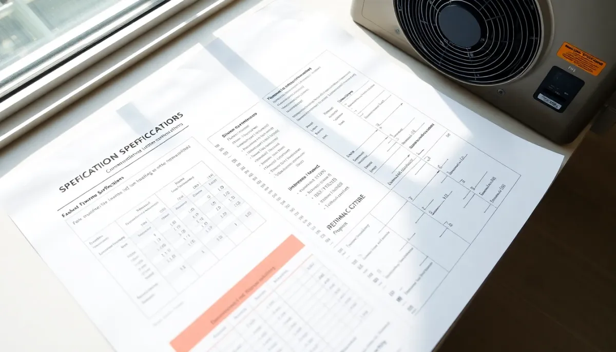 Feuilles de diagnostic énergétique et calculs de dimensionnement PAC sur un bureau