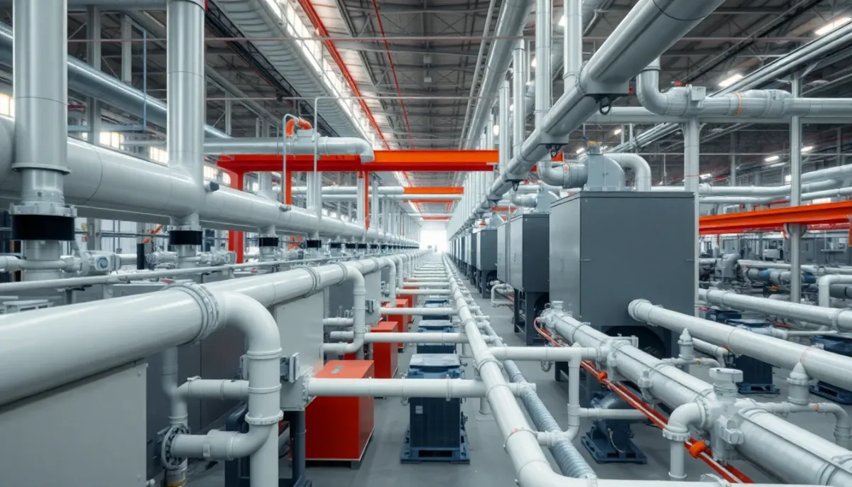 Installation complète du système STDH Traitement HU dans une infrastructure industrielle multi-zones