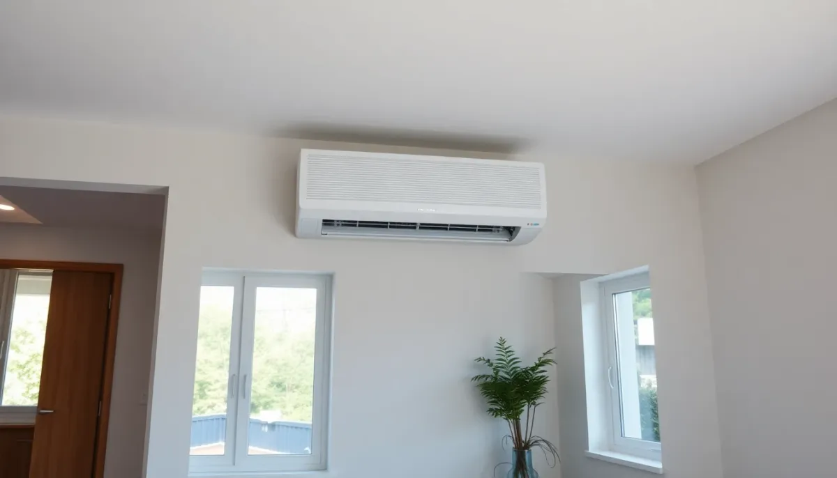 Installation d'une unité intérieure de climatisation dans un espace résidentiel