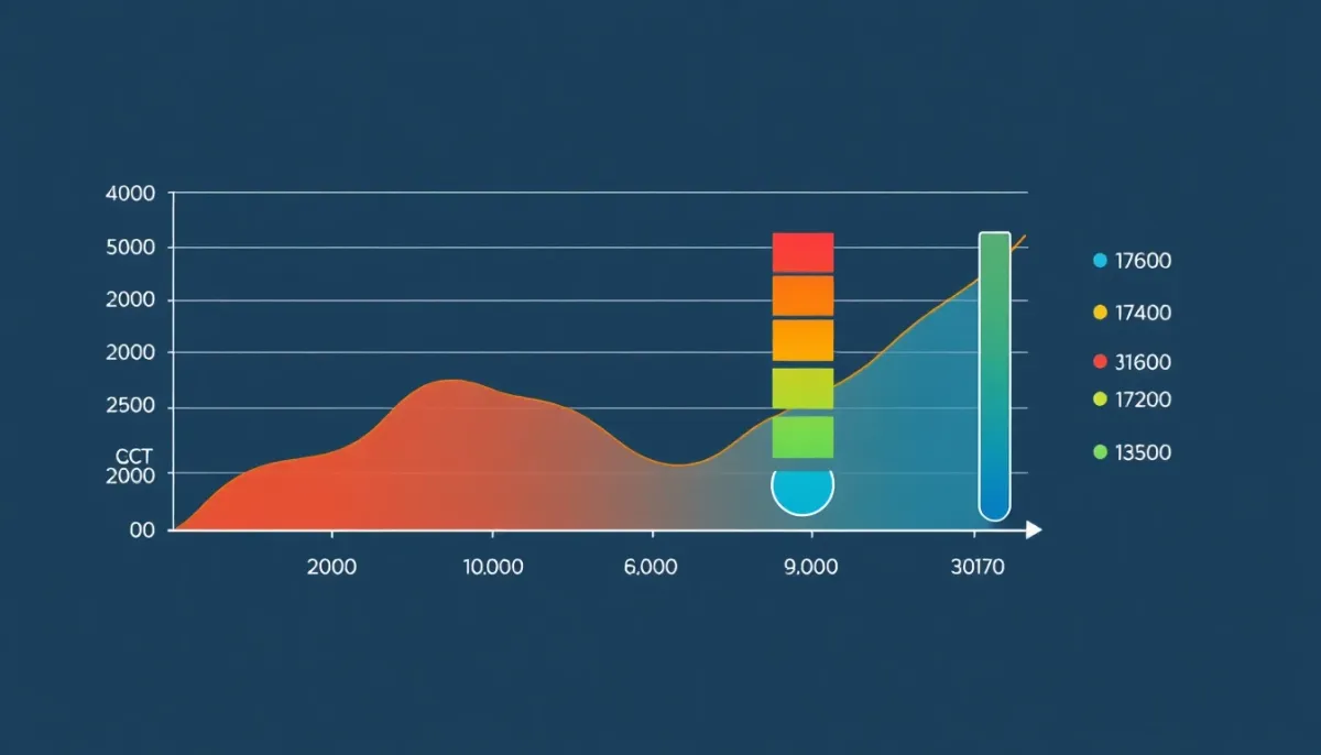 Graphique de rendement énergétique montrant l'évolution du COP en fonction de la température extérieure