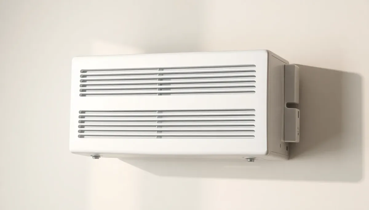 Gros plan de l'unité intérieure murale du Dietrich Alezio S Compact montrant son design compact et discret