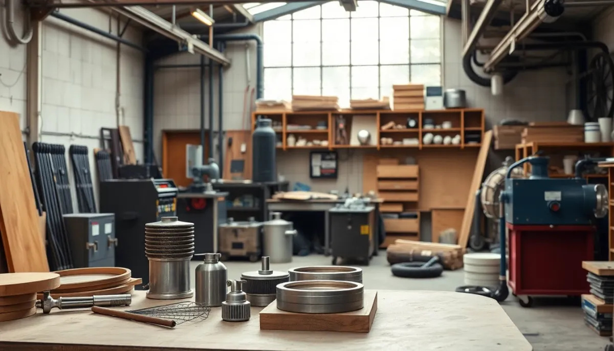Atelier de fabrication français de poêles à bois avec équipements de qualité