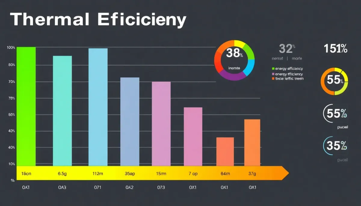Représentation visuelle des rendements énergétiques des poêles
