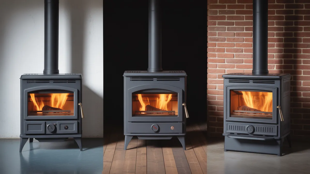 Comparaison visuelle de plusieurs modèles de poêles à bois