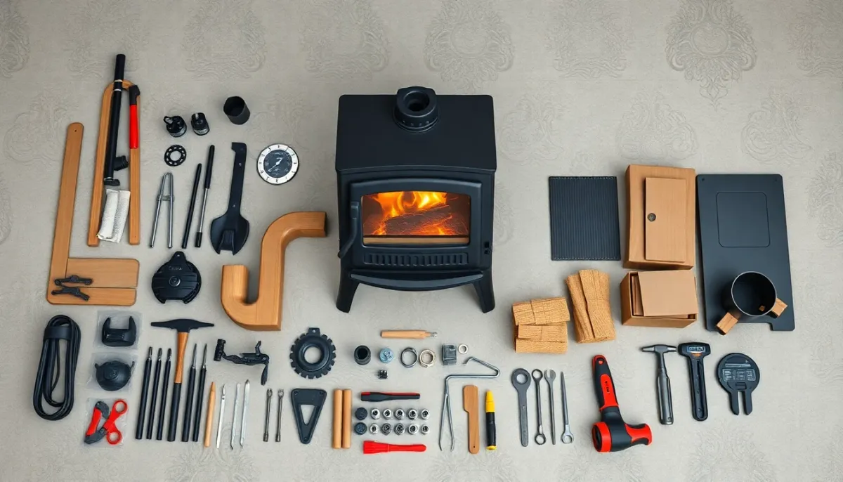 Pièces détachées et composants de maintenance pour poêle à bois