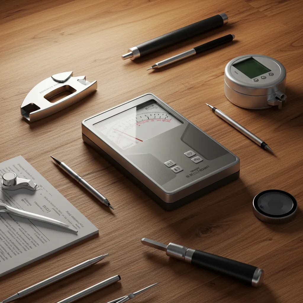 Outils professionnels de diagnostic d'humidité et d'inspection utilisés par les spécialistes