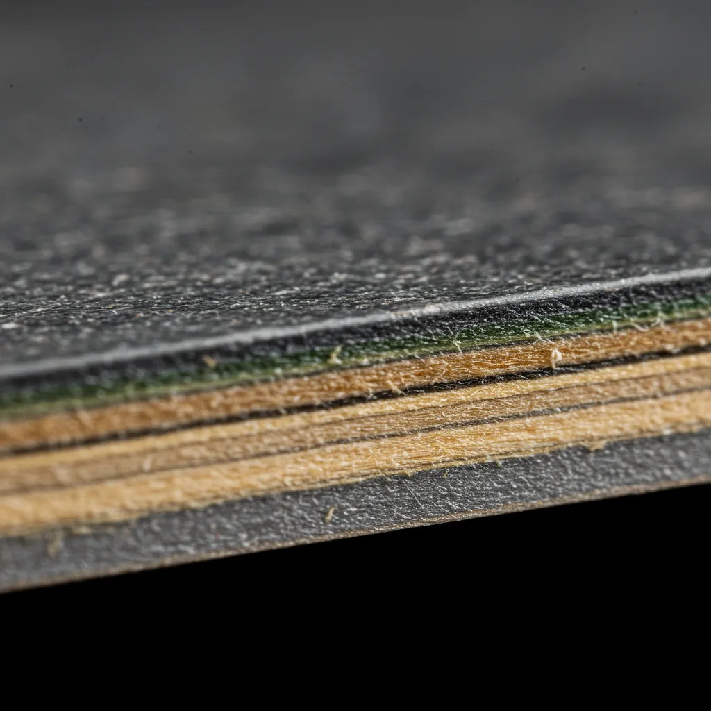 Gros plan sur l'épaisseur ultra-fine d'une feuille de pierre révélant sa fragilité structurelle