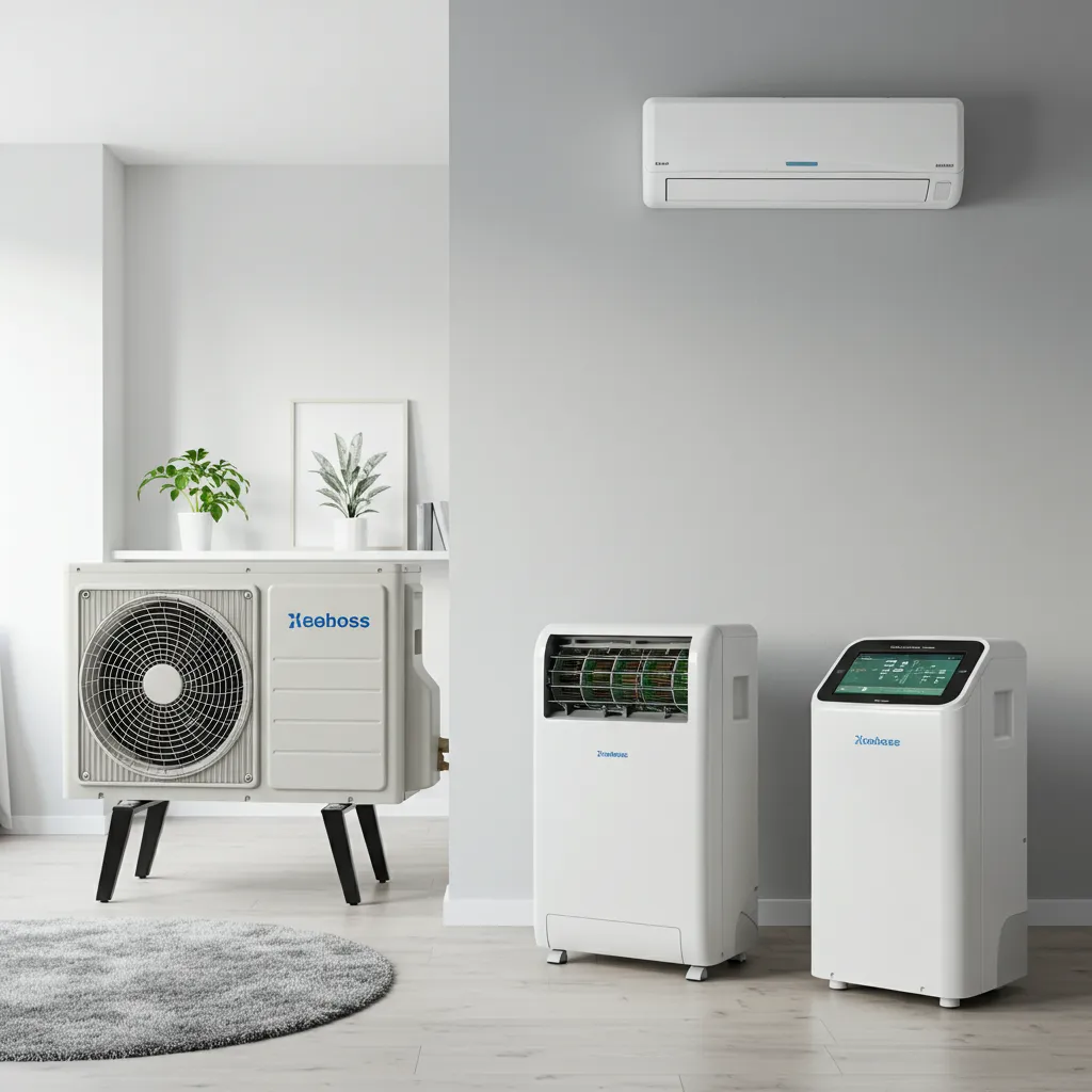 Comparaison de différentes solutions de climatisation pour appartement, split mural et climatiseur mobile