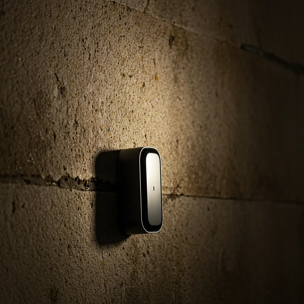 Dispositif électronique compact fixé en bas d'un mur humide en pierre pour traitement des remontées capillaires