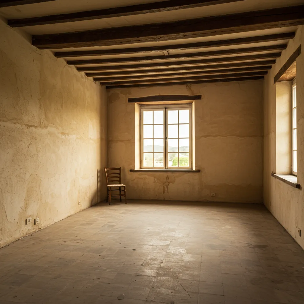 Intérieur d'une maison ancienne aux murs assainis, illustrant le résultat d'un traitement efficace contre l'humidité