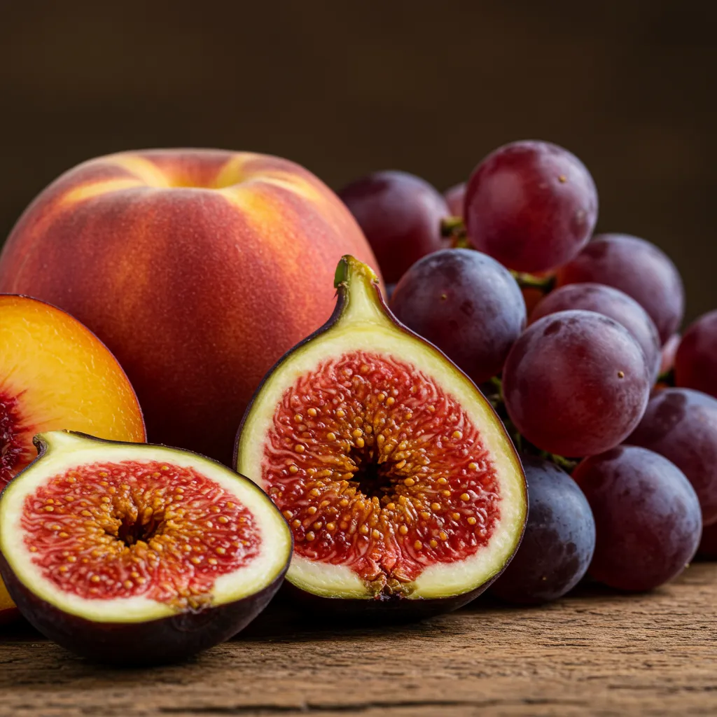 Gros plan sur des fruits trop mûrs posés sur une surface en bois, principal foyer de ponte des drosophiles en cuisine