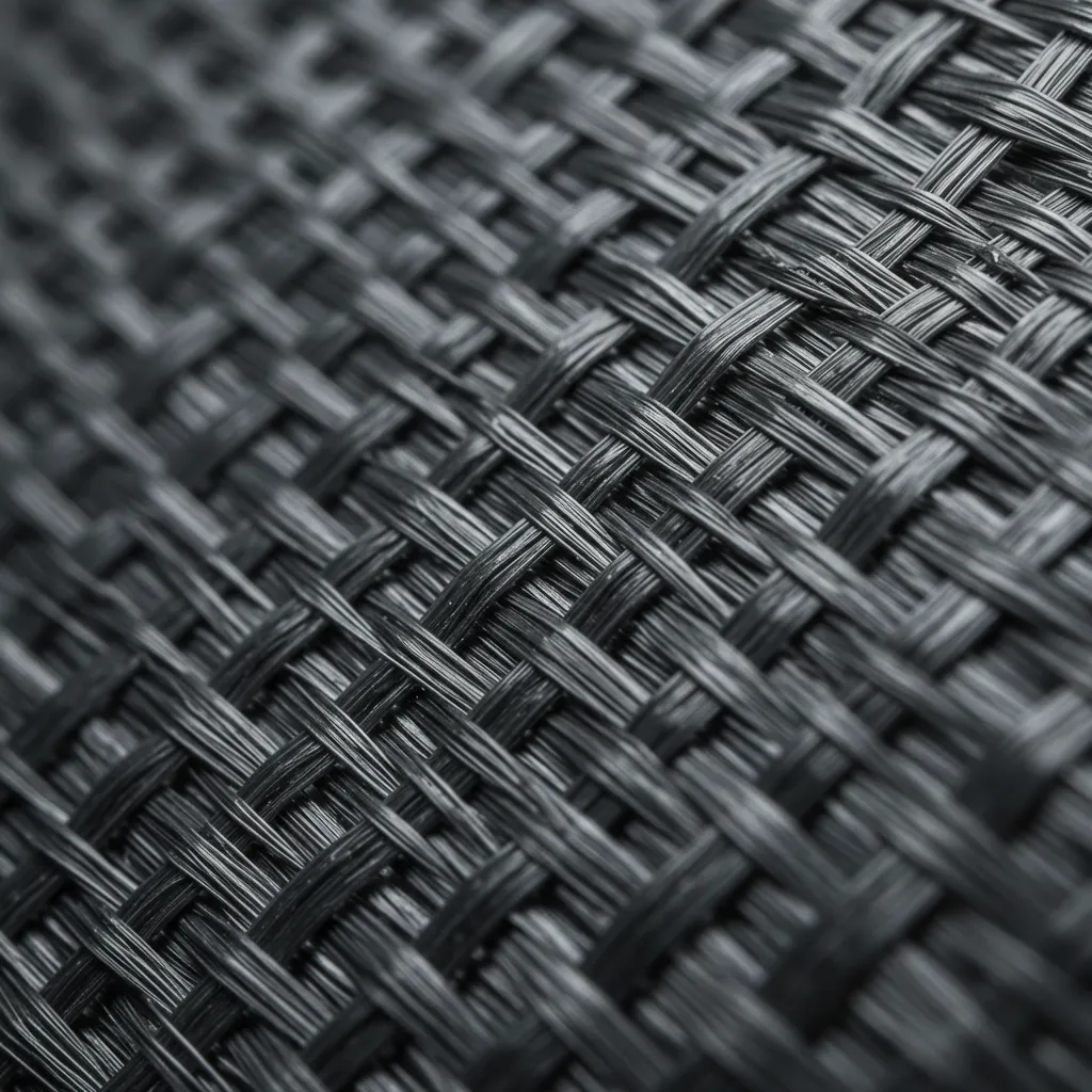 Gros plan détaillé de la texture de toile de verre montrant le tissage des fibres minérales