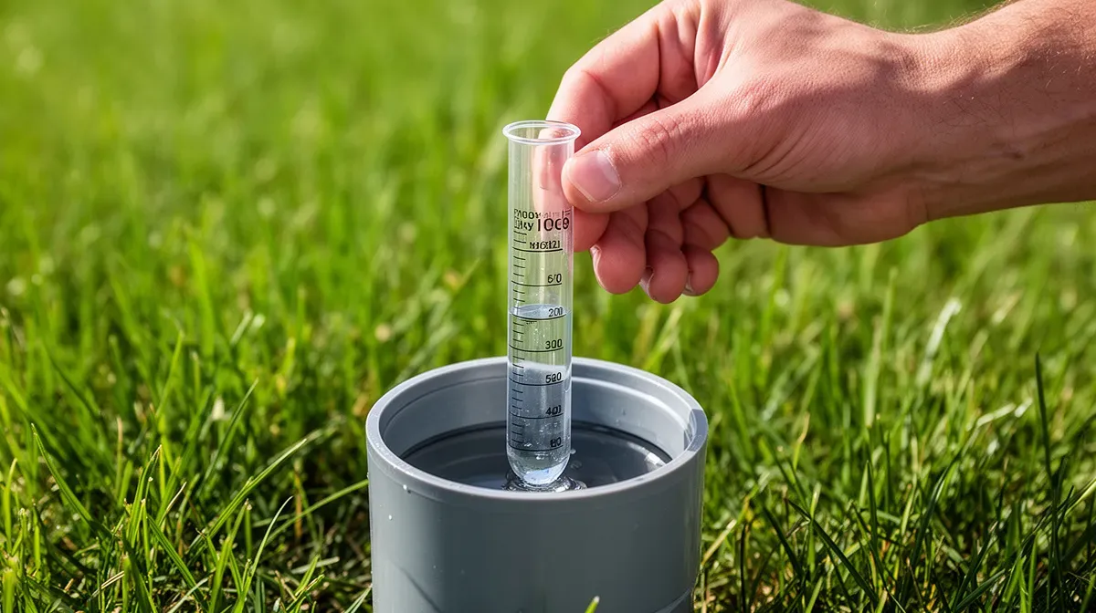 Contrôle du niveau d'eau dans un puits de décompression de piscine avec un tube transparent
