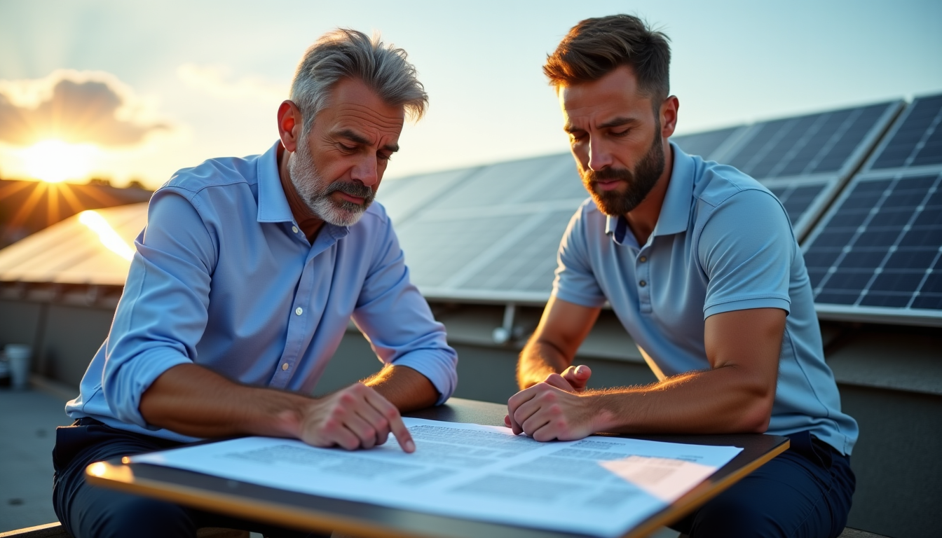 Illustration : le contrat doit détailler les prestations incluses dans — choisir un installateur photovoltaïque : 6 vérifications avant de signer
