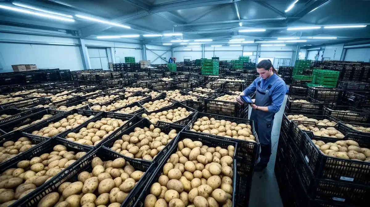 Stockage professionnel de pommes de terre en Espagne avec solutions anti-germe homologuées