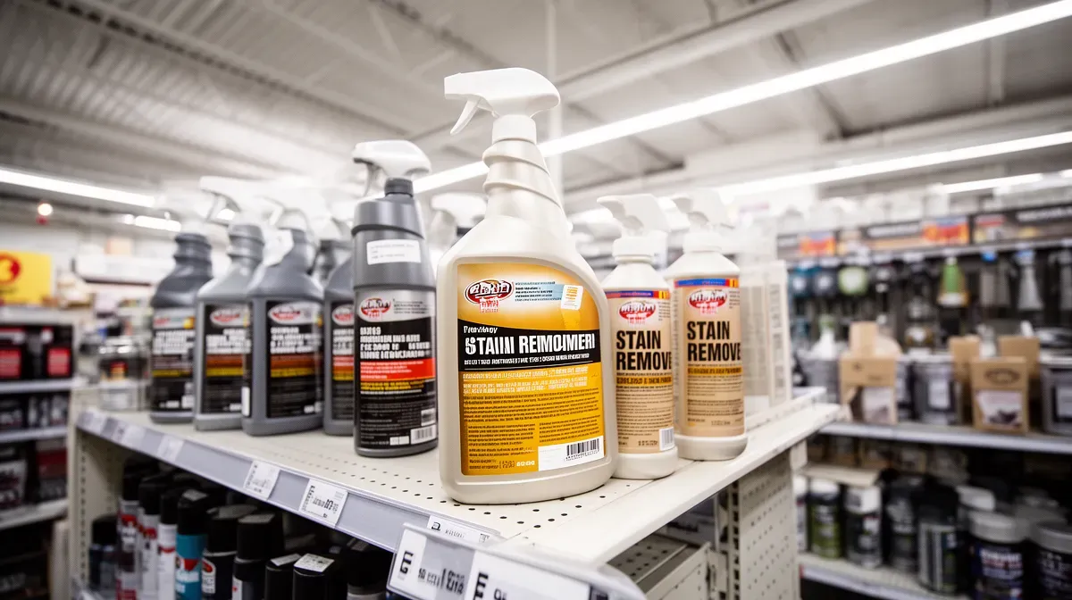 Rayon de magasin avec des bouteilles d'eau écarlate en vente, une bouteille mise en avant au centre
