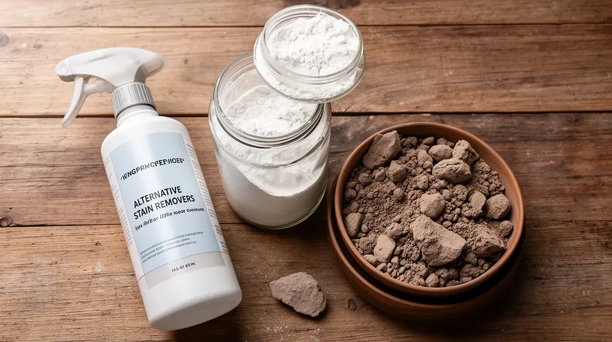 Alternatives à l'Eau Écarlate : spray détachant, terre de Sommières et percarbonate