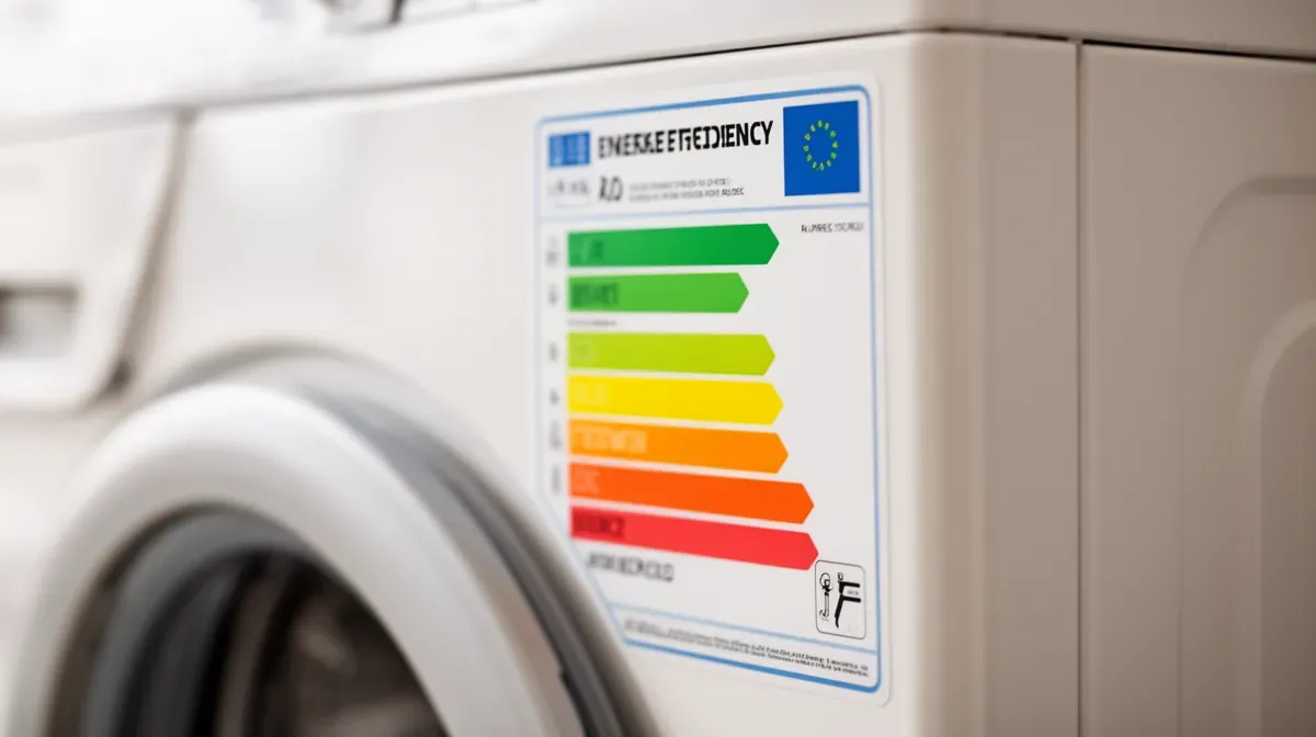 Étiquette énergétique d'un lave-linge, critère clé pour évaluer le rapport qualité prix