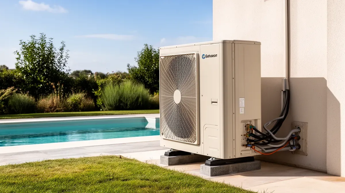 Installation sécurisée d'une pompe à chaleur Poolex