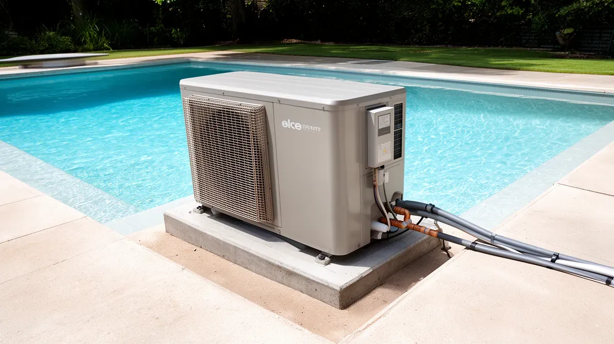 Installation d'une pompe à chaleur piscine Thermor à distance réglementaire du bassin